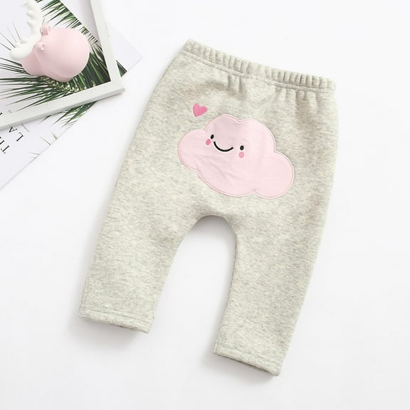 Shldybc Toddler Baby Pants Leggings for Girl with Belt Unisex Cartoon Print Trousers Pants Cute Baby Pants, Baby Days Saving!