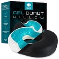 thumbnail image 1 of Cojín Donut Healthy Spirit Negro Gel para Coccix y Hemorroides, 1 of 10