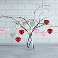 thumbnail image 4 of 36Pcs Valentines Day Decor Heart Ornaments Classic Red Pink Silver Valentines Decorations Heart Shaped Baubles Hanging Ornaments for Valentine’s Day Christmas Tree Wedding Anniversary Party, 4 of 8