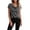 Dark Gray -CK37, variant on Womens Business Casual Dressy Cowl Neck Tops 2026 Summer Short Sleeve Shirts Work Office Tees Spring Blouses Navy 2XL