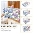 thumbnail image 4 of Storage Box With Lid 16.5x12.6x11.8In Foldable Stacked Household Storage Box Beautiful Hydrangeas, 4 of 7
