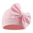 thumbnail image 5 of Newborn Baby Girl Hat Cotton Preemie Baby Bow Beanie Spring Infant Hats for Girls 0-6 Months (Cream White+Pink+Gray,Preemie), 5 of 6