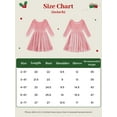 thumbnail image 5 of SILVERCELL 2-7T Toddler Girls Christmas Velvet Twirl Dresses + Headband, Little Girl Casual Long Sleeve Swing A-Line Skater Party Dress, 2-7 Years, Pink, 5 of 9