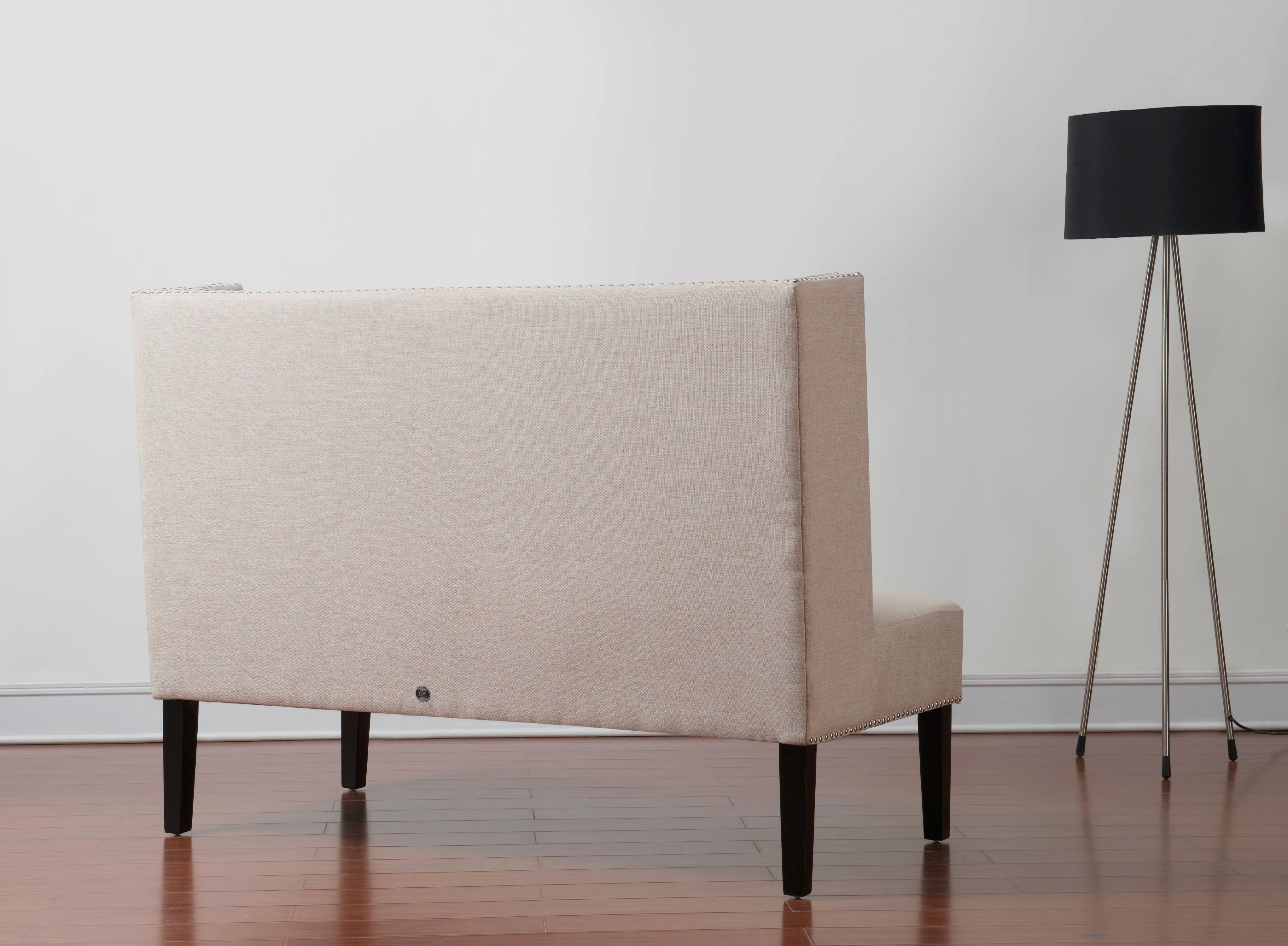 Tov Halifax Beige Linen Banquette Bench Beige Walmart Com