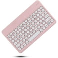 thumbnail image 6 of iPad Mini 5th Generation Mini 4 7.9 inch Keyboard Case Cute Round Key Color Keyboard Wireless Detachable BT Keyboard Cover with Pencil Holder for Mini 5, 6 of 7
