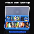 thumbnail image 3 of Portable Fishing Tackle Box 11 Compartments Double-layer Lure Bait Storage Case Large Capacity Fishing Tool Box, 3 of 8