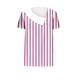 thumbnail image 4 of mfyjkho Tops Para Mujer, Camisa Informal De Manga Corta Con Botones Y Estampado A Cuadros Para Mujer Tops De Tallas Grandes S, 4 of 5