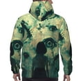 thumbnail image 7 of Haiem Eyes Watching In The Dark Patterned Men's Hoodie with Kangaroo Pocket - Ideal Pullover Sweatshirt for Daily Wear, Travel, and Home-XX-Large, 7 of 7