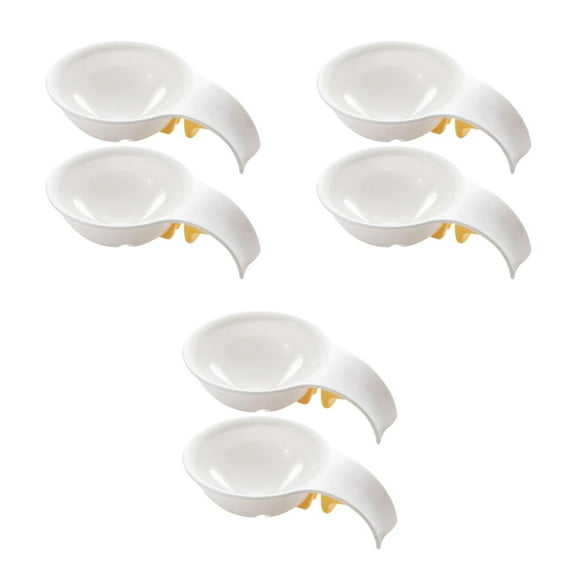 WORGEOUS 6 pcs Clip-on Egg Separator Reusable Egg Separator for Effortless Yolk and White Separation Essential Kitchen Gadgets for Baking
