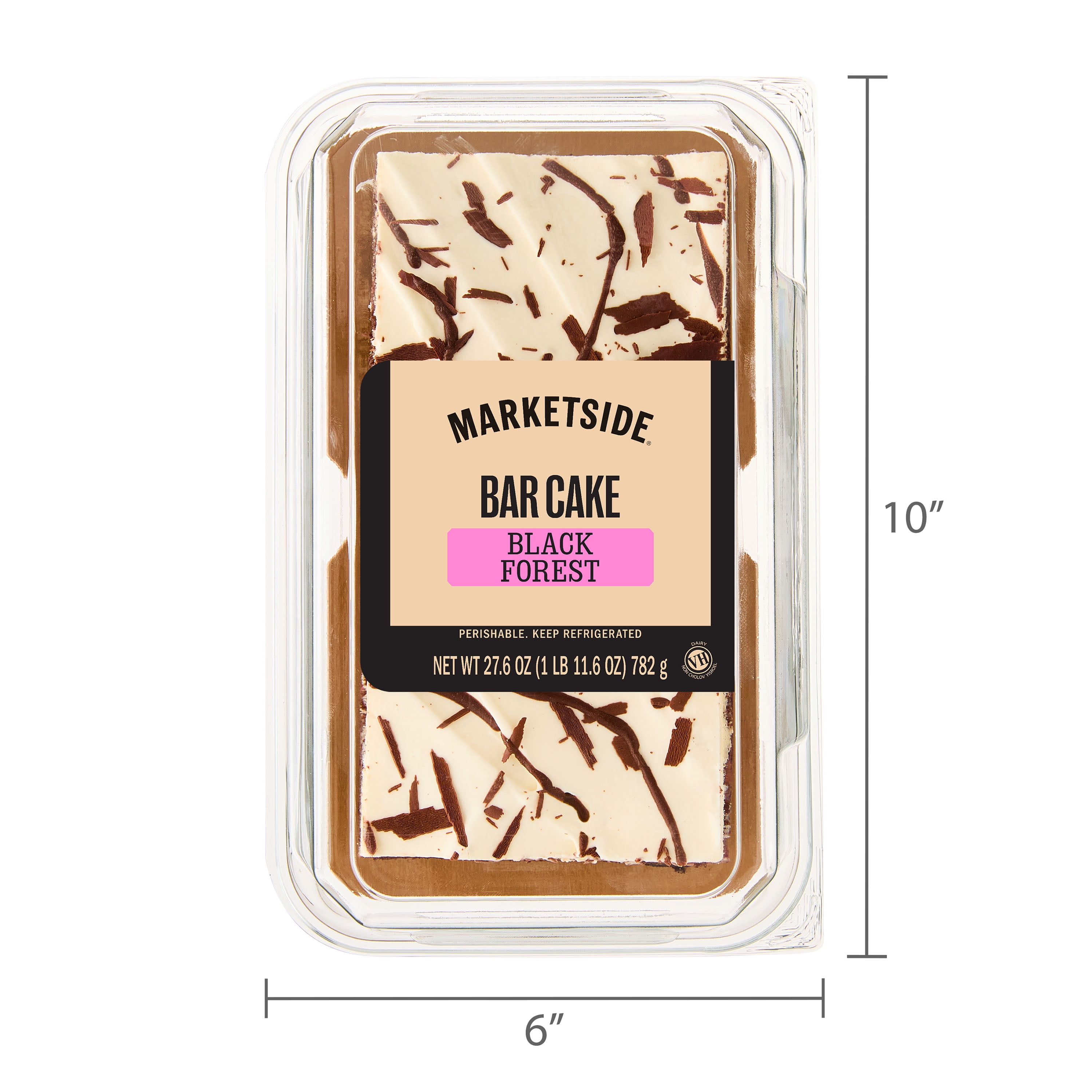 Marketside Black Forest Bar Cake, 27.6 oz (Refrigerated)