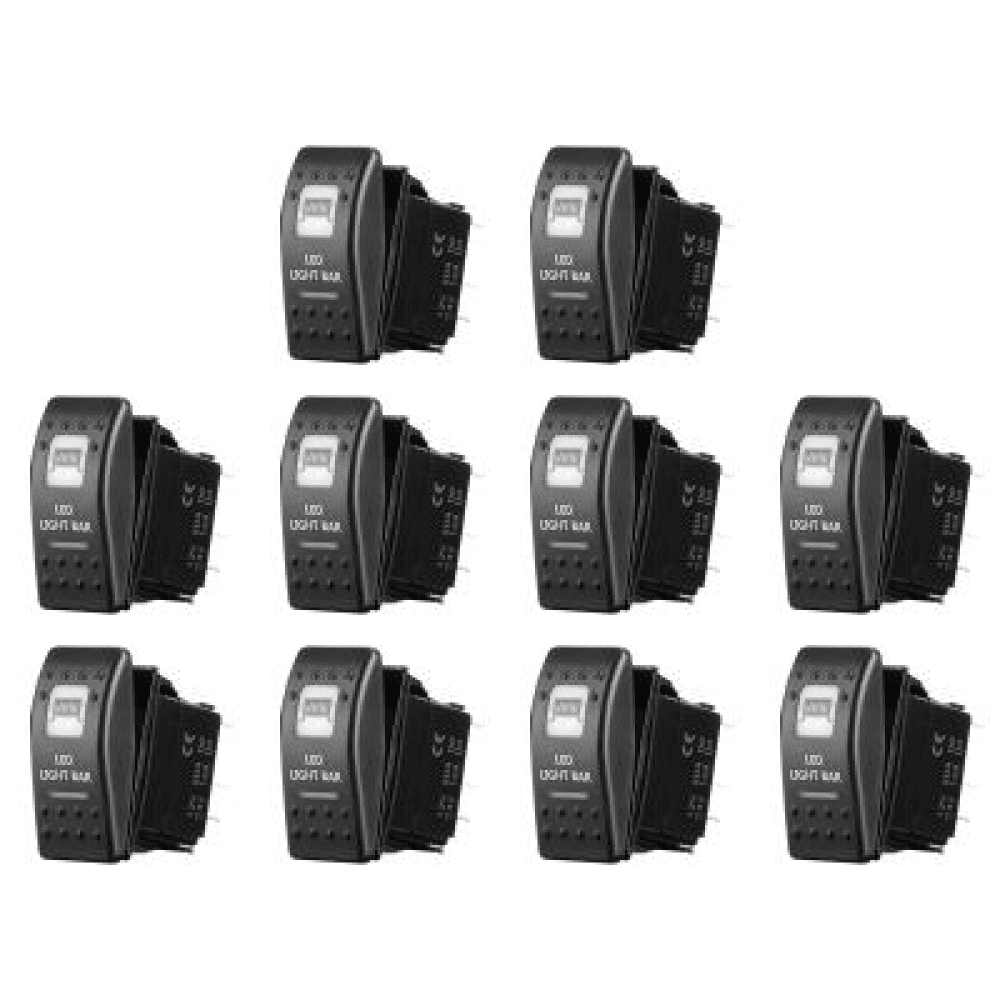 Pannello Interruttori Basculanti LED 5 Velocità 12V/24V Con IP67 Per Camper, Roulotte, Barca - Foto 2