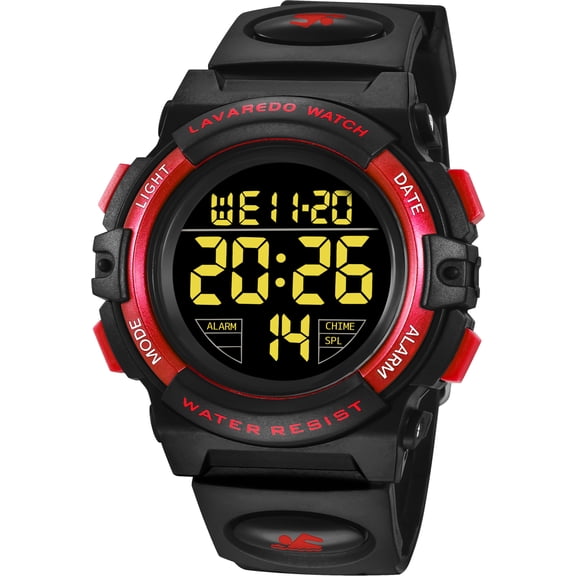 Kids Sport Digital Watch with Shockproof Silicone Strap,50M Waterproof ,Alarm, Stopwatch ,Outdoor Wristwatch for Boys Girls Gift for Kids