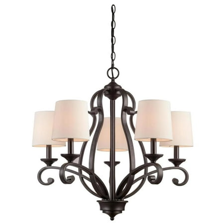 

Westinghouse 662982449 Charlotte 5 Light 27 Wide Chandelier - Bronze