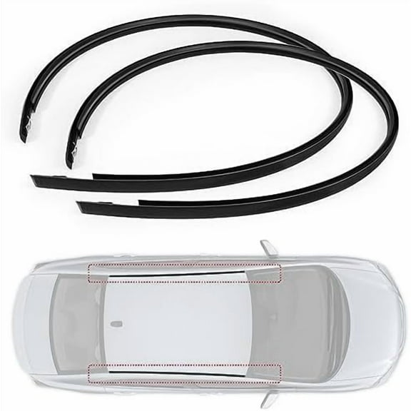 2Pcs Roof Trim Molding Kit Left & Right Side, Roof Molding Drip Stripping Compatible with Honda Civic Sedan 4-Door 2012 2013 2014 2015 # 74316TR0A01 74306TR0A01 74316TR0A11 74316TR0A12