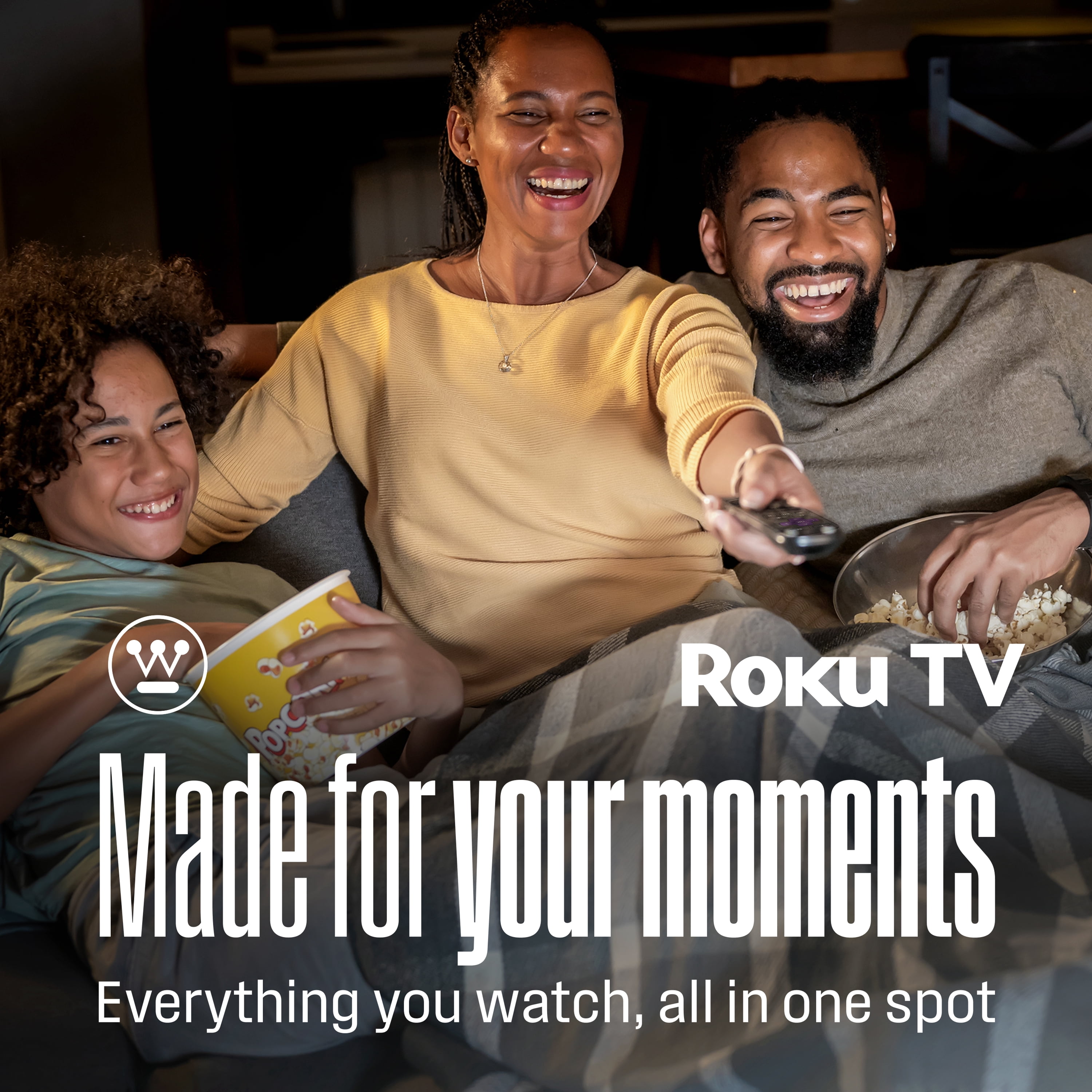 Westinghouse 50” Mini-LED 4K UHD Roku TV, Dolby Vision HDR, QLED Quantum Color, Local Dimming, MEMC Motion, HomeKit