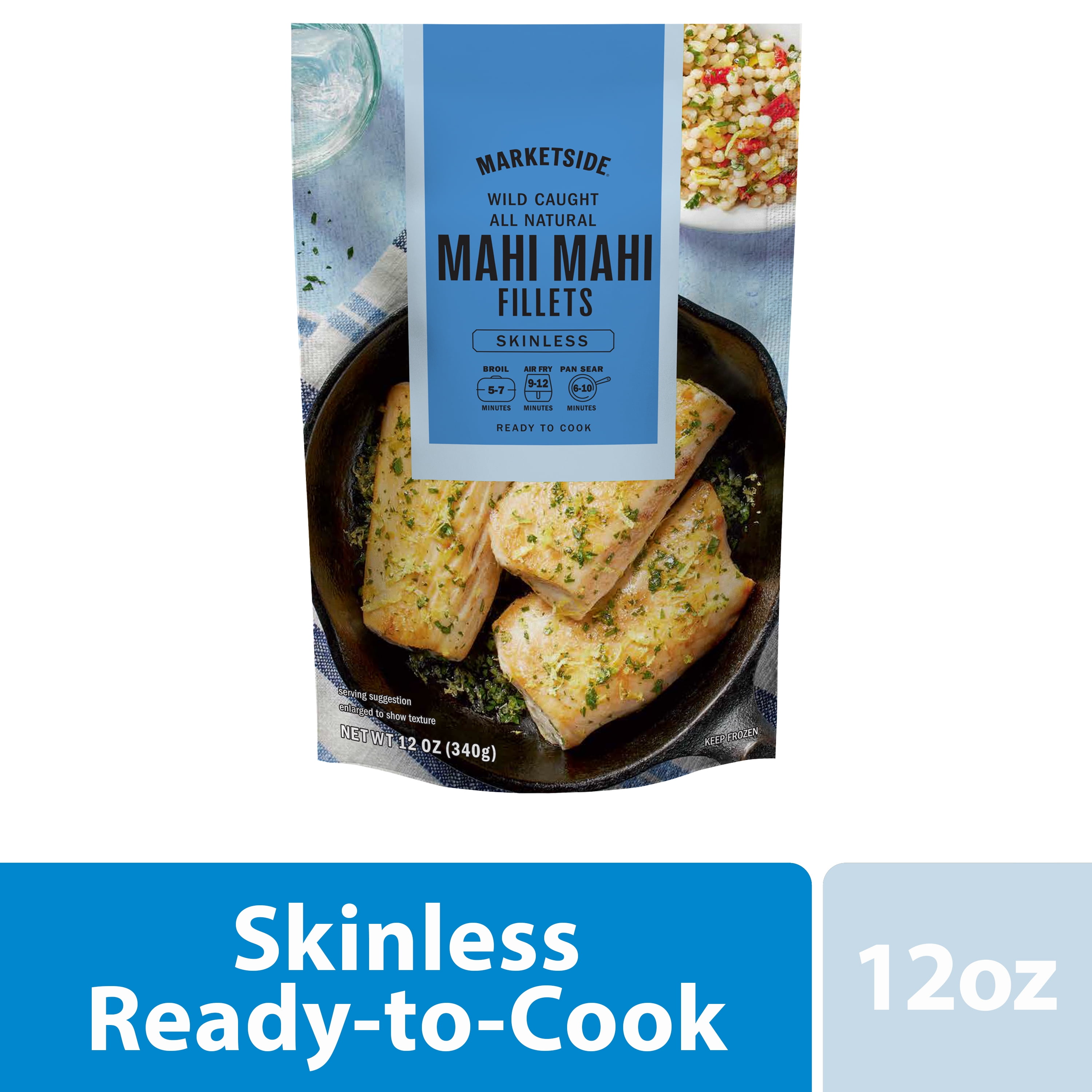 Marketside Coho Salmon Skin-On Filet 16 oz Frozen Raised Without