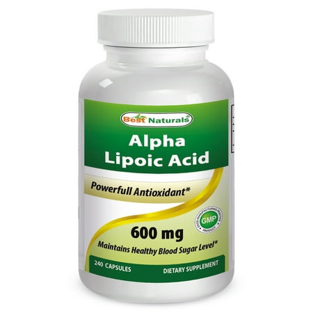 Best Naturals Acide alpha-lipoïque 600 mg 240 Capsules