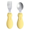thumbnail image 1 of KAKOWELY 1 Set Baby Utensils Infant Training Tableware Short Handle Spoon Fork Set,4.69X"X1.14"X0.79", 1 of 5