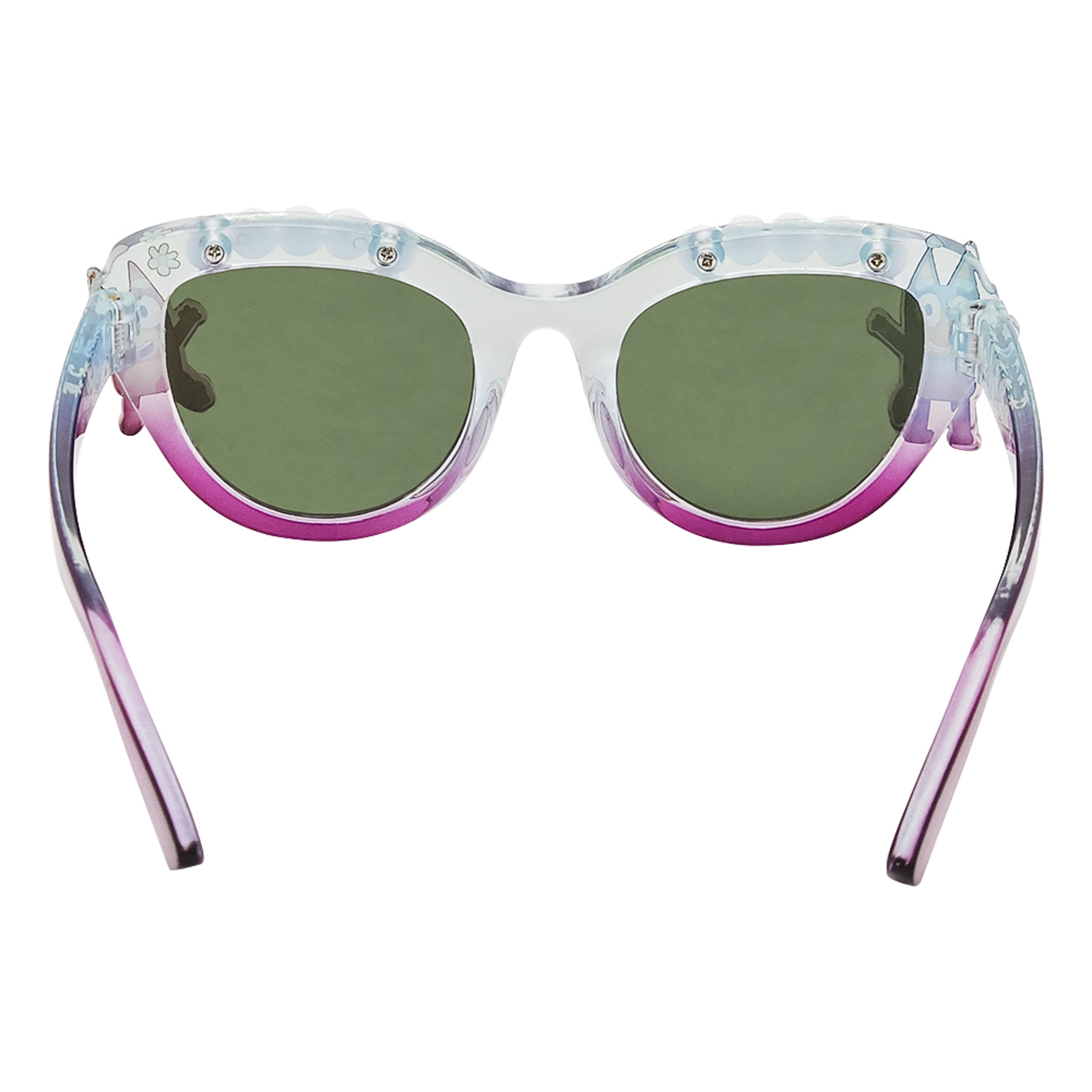 Bluey and Bingo Light Blue to Purple Gradient w/ Beads Sunglasses