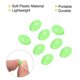 thumbnail image 4 of Cuentas de pesca luminosas de plástico suave ovaladas Uxcell 12x8mm herramienta de aparejos verdes 200 piezas, 4 of 5