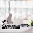 thumbnail image 3 of Handmadetneonsign Podiatrist Metal Nameplate, Hospital Desk Nameplate, Doctor Desk Name Plate Decor 52937, 3 of 5