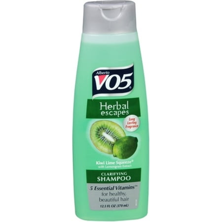 Vo5 Moisture Milks Shampoo - 6 Pack - VO5 Herbal Escapes Clarifying Shampoo Kiwi Lime Squeeze 12.5 oz