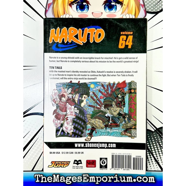 Naruto Naruto, Vol. 64: Ten Tails, Book 64, (Paperback) - Walmart.com