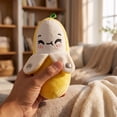 thumbnail image 5 of Adorable Banana Musical Plush Toy Cute Soft Interactive Touch-Sensitive Stuffed Animal Parent-Child Play Decor Birthday Holiday Gift, 5 of 5