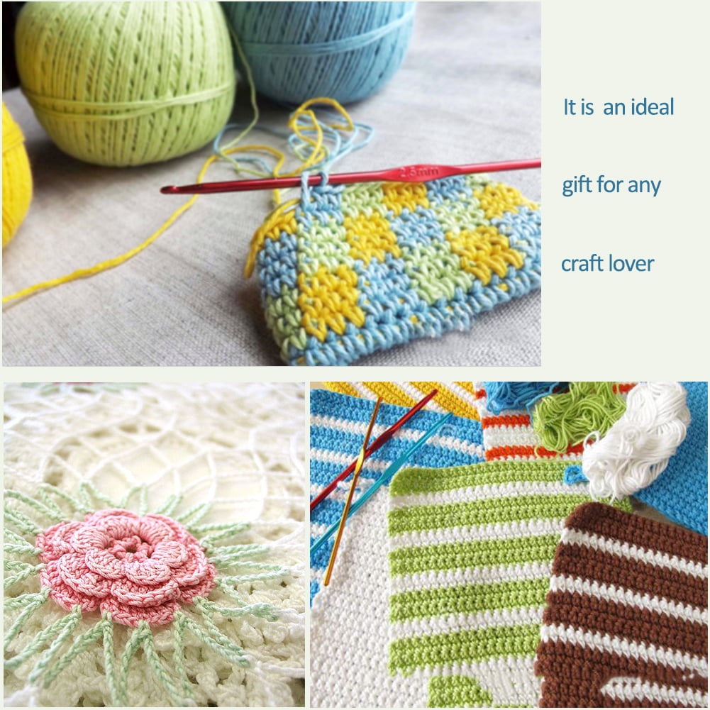Crochet Needles Set 102 Pcs,Crochet Hooks Kit with Storage Case,Ergonomic  Knitting Needles Blunt Needles Stitch Marker DIY Hand Knitting Craft Art