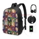 thumbnail image 2 of Mochila escolar Percy Jackson para mujeres y hombres, mochila para portátiles con puerto de carga USB, mochila informal ligera para el día a día, mochila para la universidad, mochilas para el trabajo, 2 of 5