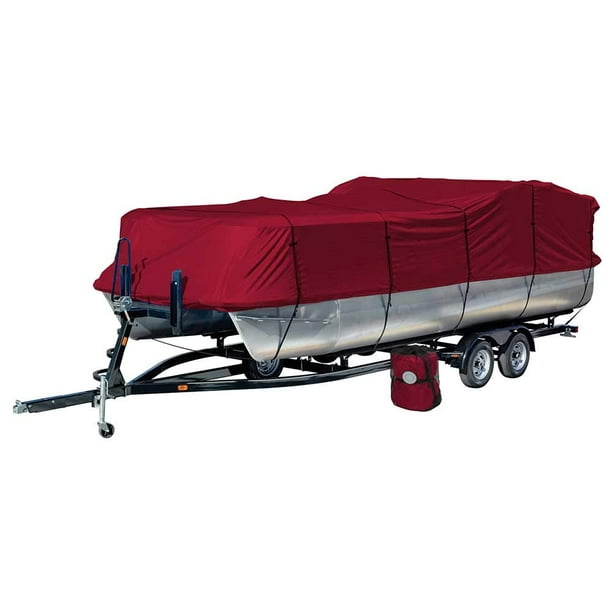 Wake Pontoon Series Boat Cover 21' to 24' Foot Long Runner Red (WAMP2124R)