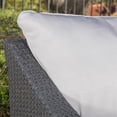 thumbnail image 2 of Noble House Antibes 5 Piece Outdoor Wicker Conversation Set in Gray/Silver, 2 of 26