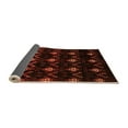 thumbnail image 2 of Ahgly Company Indoor Square Abstract Orange Modern Area Rugs, 6' Square, 2 of 4