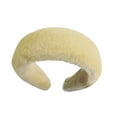thumbnail image 1 of Banda para el cabello, banda ancha de moda, diadema de felpa, antideslizante, decoración para lavar atuendos, amarillo brillante, 1 of 2