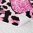 thumbnail image 5 of Erosebridal Leopard Print Boys Girls Twin Quilt Set, Pink Fashion Initial R Twin Coverlet Set, 2pcs, 5 of 7
