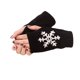thumbnail image 2 of Sonducket 1 par de guantes de medio dedo de punto, cubiertas de dedos, cubierta de mano, gris claro guantes y mitones Negro, 2 of 6