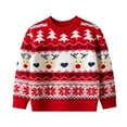 thumbnail image 1 of Gyratedream Toddler Ugly Christmas Sweater Christmas Deer Jumpers Santa Elk Pullover Knitwear Top, 1 of 4