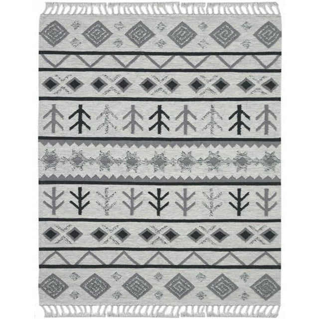 Amer Rug ARI40912 9 x 12 ft. Artifacts 4 Flat-Weave Area Rug - Ivory