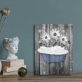 thumbnail image 2 of Bathroom Decor Wall Art Rustic Daisy Pictures Farmhouse Modern Flower Bathtub Painting Contemporary Canvas Artwork for Bedroom Living Room Toilet Home Unframed Ready to Hang, 2 of 3