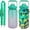 Peacock Feather, variant on 64 oz Water Bottle with Straw Sleeve & Strap Motivational Half Gallon Water Jug with Handle for Gym Women Men Aesthetic Water Bottle with Strap Black Mushroom