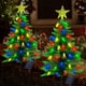 thumbnail image 5 of Árbol de Navidad solar Ohwewant de 3.6 pies con 100 LED, 8 modos, paquete de 2, 5 of 9