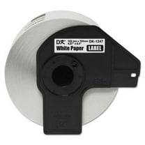dk1247 label tape, 4.07" x 6.4", black on white, 180 labels/roll | Bundle of 2 Each