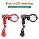 thumbnail image 4 of Muqzi Mountain Bike cuentagotas para manubrios de bicicleta de 22,2mm rojo Afortunado Sencillez, 4 of 5