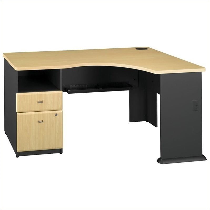 Bush Business Furniture Cubix Corner Desk W 2 Drawer Pedestal