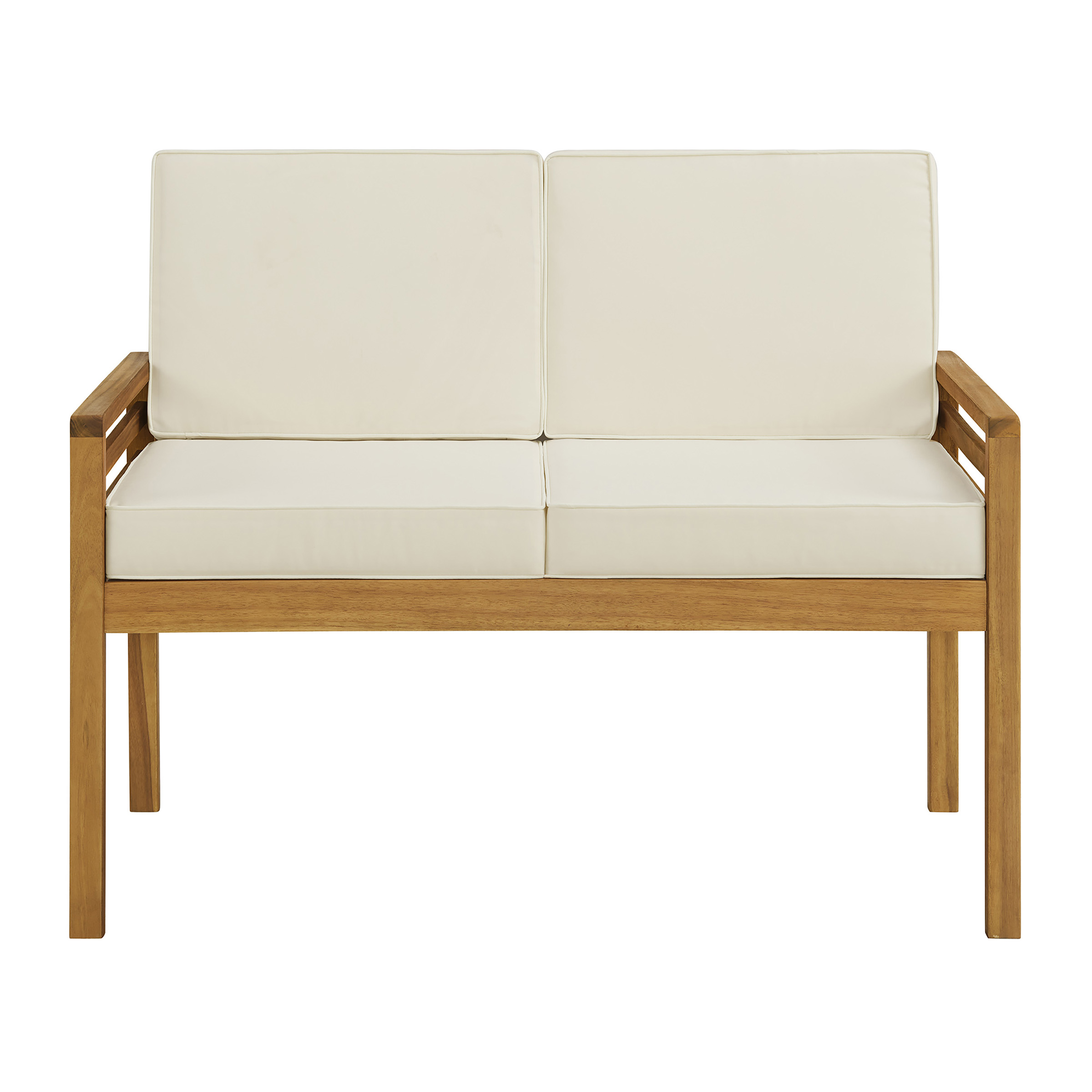 Alaterre Furniture Okemo Acacia Wood Outdoor Couch