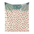 thumbnail image 1 of Autumn Soft Flannel Fleece Throw Blanket, Raindrops Doodled as Colorful Hearts Falling from Smiling Autumn Clouds, Cozy Plush for Indoor and Outdoor Use, 50" x 60", Multicolor, by Ambesonne, 1 of 6