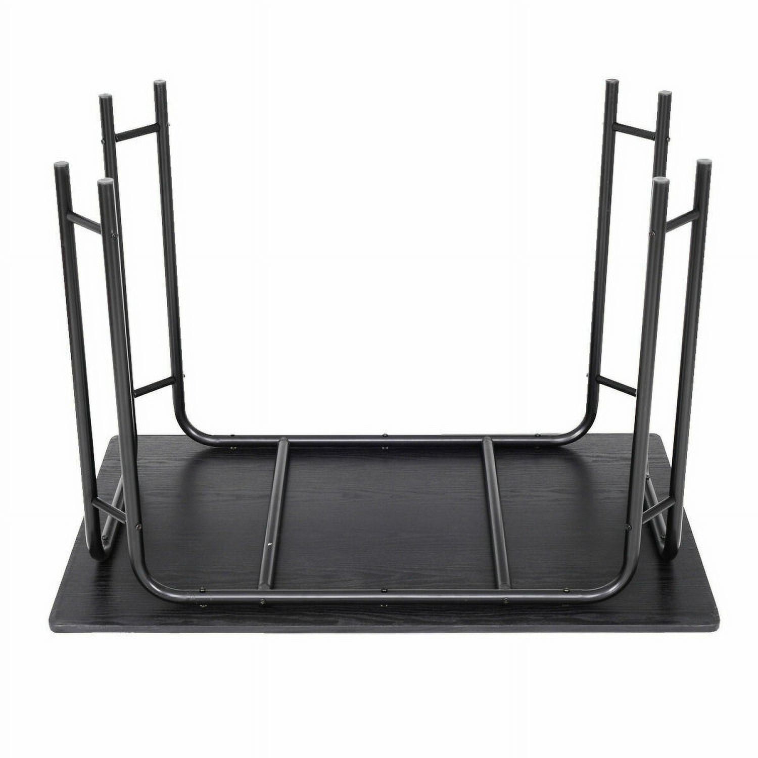 Finihen Dining Set, Dining Table Set, 5 Pieces Wood Rectangular Dining Table Set, for Home, Restaurant, Black Finihen Dining Set, Dining Table Set, 5 Pieces Wood Rectangular Dining Table Set, for Home, Restaurant, Black