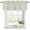 Sage Green, variant on Farmhouse Aqua White Striped Curtain Valances for Windows, Kitchen Valance Window Treatments Panel 2 Pack, Modern Stripes Rod Pocket Short Curtains for Bathroom Bedroom 42 x 12 Inch