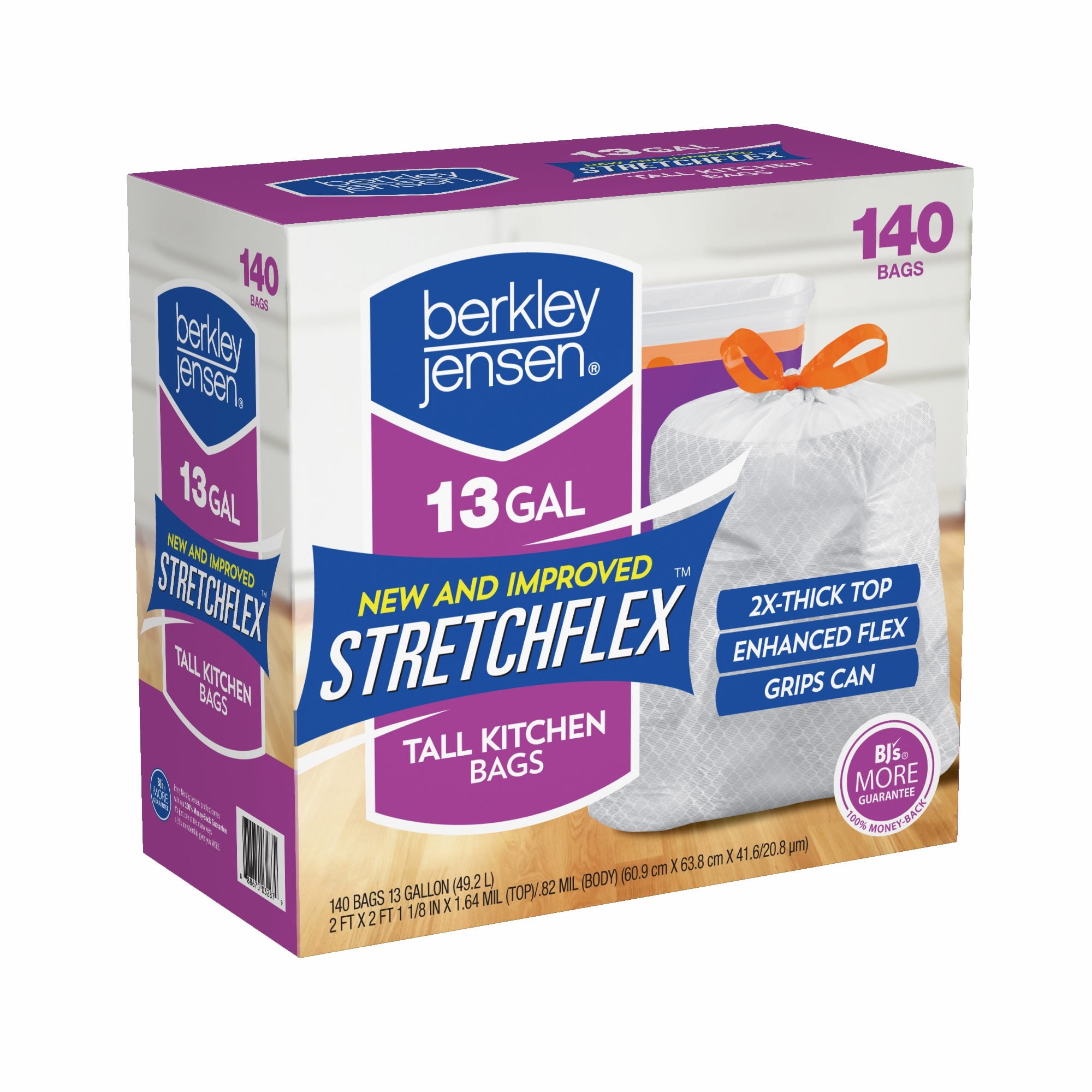 Product of Berkley Jensen 13Gal. Trash Bags, 140 ct. Trash Bags