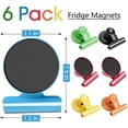 thumbnail image 2 of 6 PCS  Magnetic Metal Clips Memo Note Clip for Whiteboard Refrigerator。，, 2 of 5